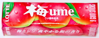 Жевательная резинка
«LOTTE» UME GUM
вкус японской сливы
уп.*9 пластин Жевательная резинка
«LOTTE» UME GUM
вкус японской сливы
уп.*9 пластин